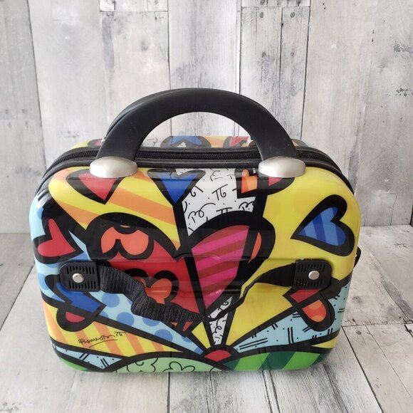 Heys USA Britto Collection Heart Hard Case Cosmetic Makeup Luggage - Picture 9 of 10